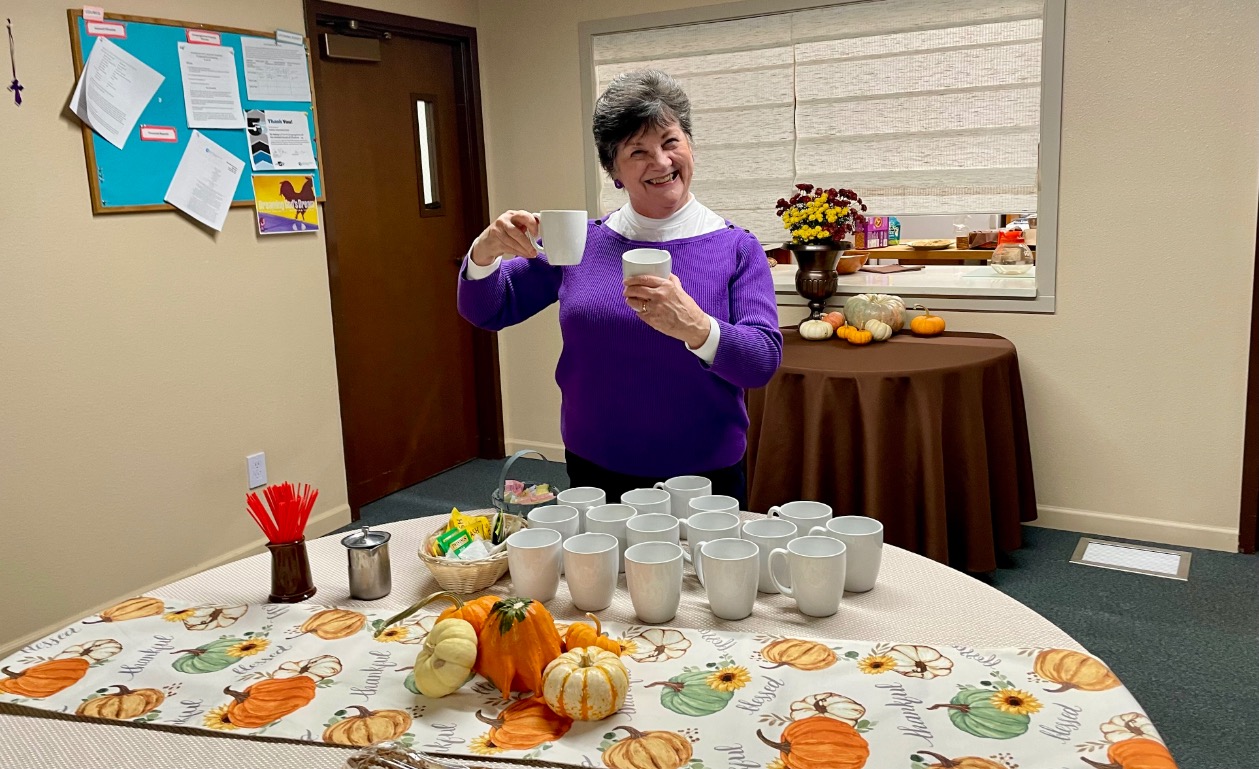 Sue hosting fellowship